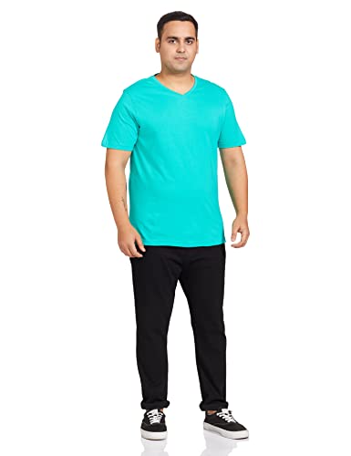 Image of Amazon Brand - Symbol Men's Solid Cotton T Shirt | Plain | V Neck | Half Sleeve-Regular Fit | Combo Pack of 3 (Available in Plus Sizes)