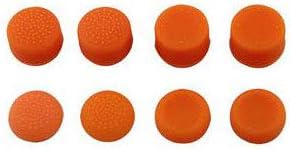 8 x Orange Performance Controller Joystick Analog Thumbstick Thumb Grip Cap Extender for Playstation 4 PS4 Playstation 5 PS5 Xbox
