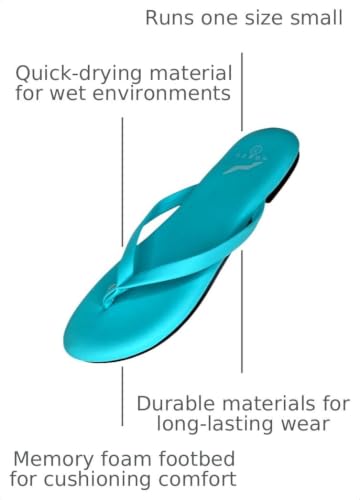 Image of NORTY Women's Memory Foam Flip Flops, Slides & Sandals, Runs 1 Size Small
