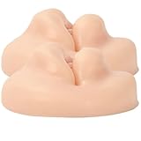 SOESFOUFU 2 Stück Elastische Silikon Übungslippen für Lippentattoos Realistische Tattoo Übungshaut für Anfänger und Profis Hautfarbene Tattoo Übungshaut für Lippenpiercing und Make Up