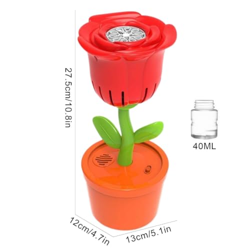 Máquina de burbujas automática con luces LED de colores para exteriores 6