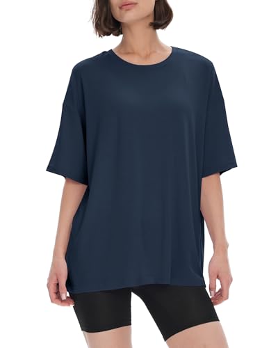 BAMBOO COOL Womens Oversized T Shirts Short Sleeve Tees Loose Fit Tops for Ladies Trendy Clothes