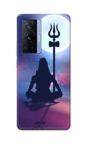 Image of Printed Hard Back Cover Case for Vivo X70 Pro Back Cover (Lord Shiva) -702