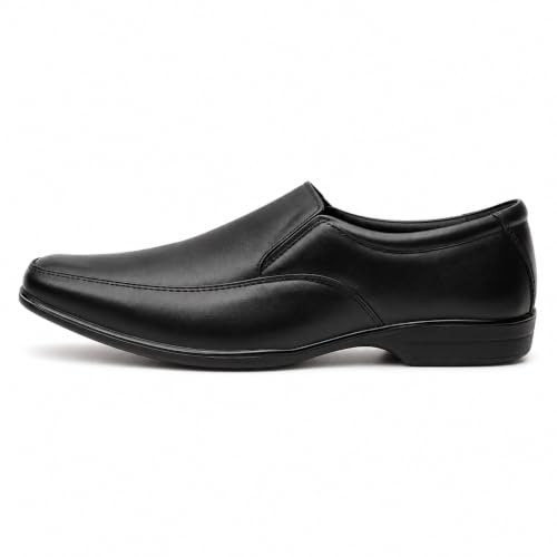 Image of Formal Leather Slipon Shoe for Men | Premium Office Party Footwear (Black)
