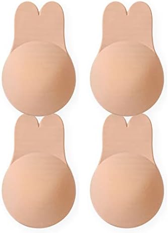 2 Pairs Adhesive Bra Sticky Push Up Large Boobs for Women Invisible Silicone Bras Backless Strapless Dress Stick on Reusable