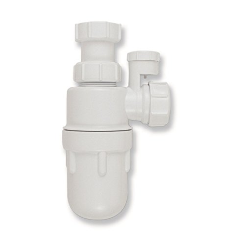 Siphon avec valve anti-remontée d'odeur Acquastilla 112605 pour canalisation sous vide