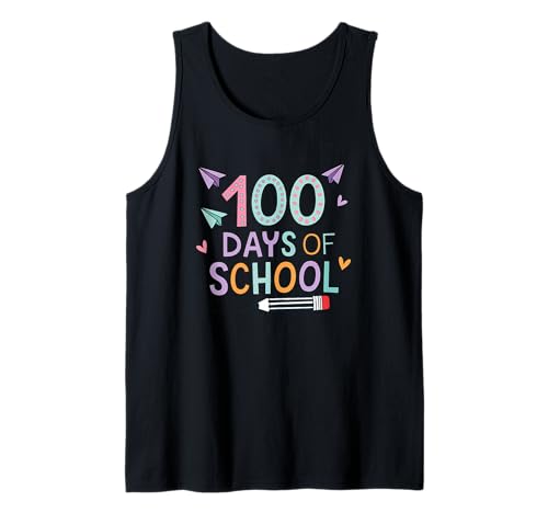 100 Days Of School Celebrating Milestone Fun Tank Top
