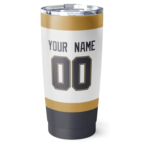 Image of ANTKING Vegas Tumbler 20oz Custom Name Number Travel Mug Gifts | Stainless Steel Insulated Coffee Cup for Men Women