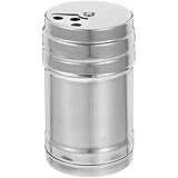 MOLUCKFU Edelstahl Gewürzstreuer Mittelgroß Salz Pfeffer Shaker Wiederverwendbar Kompakt Robust Für Küche Grill Gewürzaufbewahrung