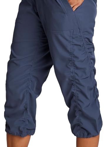 Image of RBX Active Capri Pants for Women Joggers Stretch Lightweight Women's Casual Pant Capri with Drawstring