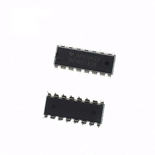 Major Brands 74HC165 ICS and Semiconductors, 8 Bit Parallel Load Shift Register, DIP 16 (Pack of 15)
