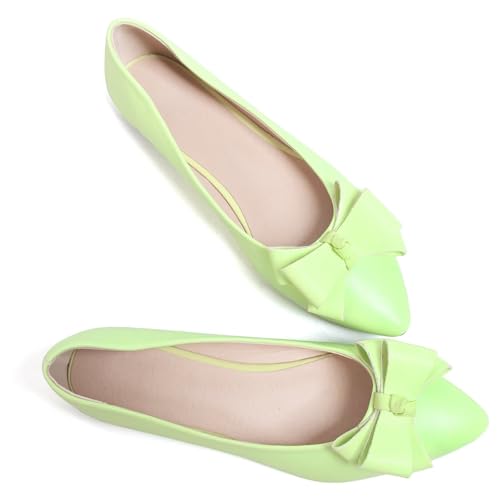 Image of SAILING LU Women's Bow-Knot Pointed Toe Ballet Flats