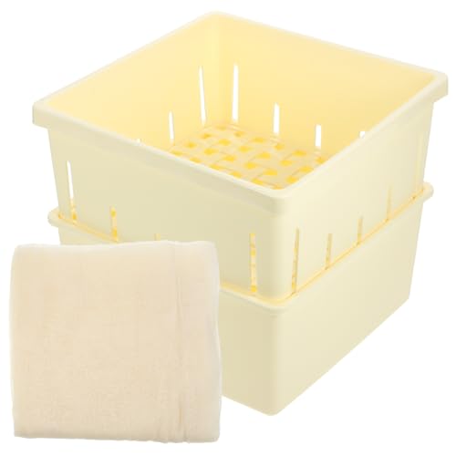 NAMOARLY 1set Tofu Press Kit Homemade Tofu Maker Mould for Curd Pressing Design Smooth Interior for Effortless Demolding Kitchen Tool