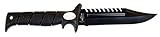Bubba Blade 7 Inch Penetrator Full Tang Knife with Non-Slip Grip Handle, Full Tang Serrated Saw Back Razor Sharp Zombie Blade, Lanyard Hole and Synthetic Sheath for Tactical and Survival