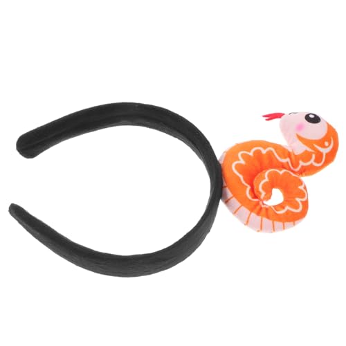 HAMPPLIES Diadema de Serpiente de Felpa Suave Diseño Divertido para Mujeres Elástico Cómodo para Fiestas y Disfraces de Halloween