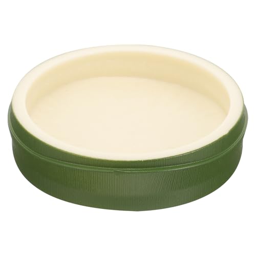 DEARMAMY 爬虫類用餌入れ水皿 亀蛇カメ餌入れ対応 耐久性プラスチック製 滑らか表面で掃除簡単 トカゲフトアゴヒゲトカゲ向け多機能フィー