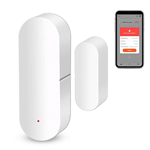 WiFi Door and Window Sensor: Wireless Contact Sensor with Free App Notification Alerts, Smart Door...