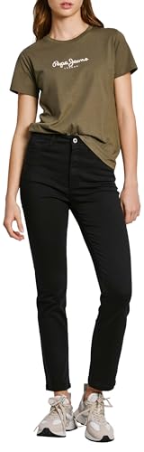 Pepe Jeans Para Mujer. PL211700 PantalóN Tessa Negro (30/30), Casual, AlgodóN