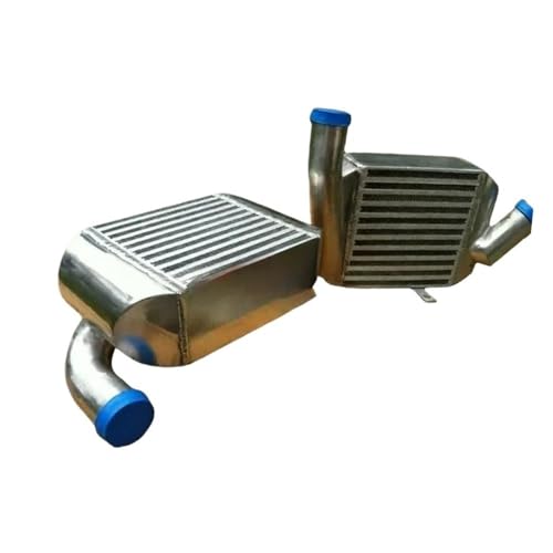 2 Front Mount Aluminum Intercooler Fit For Aud S4 B5 S4 RS4 Avant A6 C5 Bi-Turbo 2.7L For Allroad Quattro BiTurbo 1997 1998 1999 2000 01 02 03 04 05