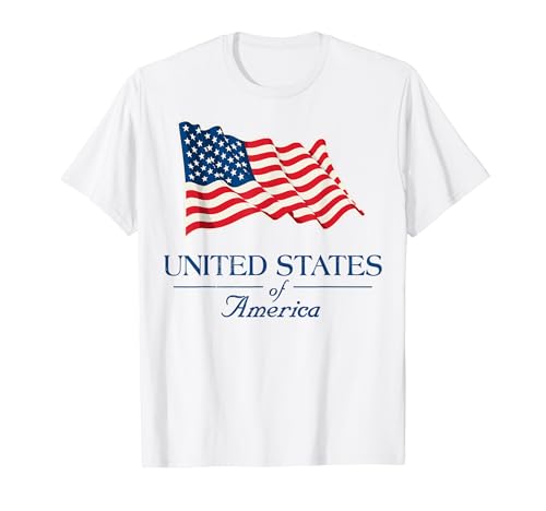 Trendy Apparel United States Of America Flag Waving In Wind T�V���c