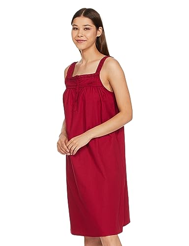 Image of Amazon Brand - Eden & Ivy Women's Cotton Knee Length Sleeveless Nighty