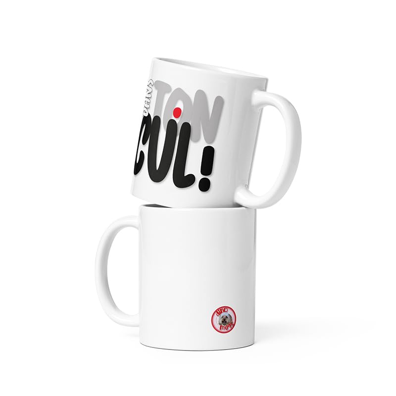 Mug Humour 'Dans Ton Cul' - Tasse Drôle Cadeau Original - 325ml Céramique
