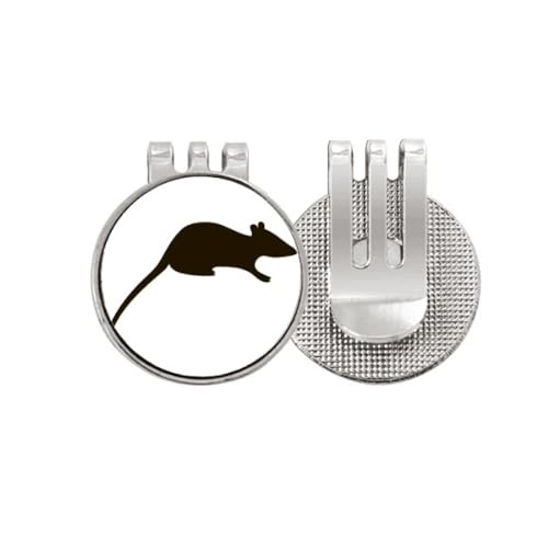 Marqueur de balle de golf magnétique Sourcingmap émail noir souris