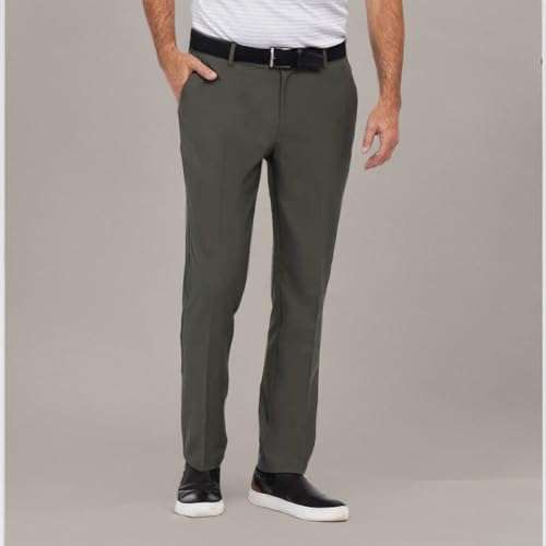 Greg Norman Men's ML75 Microlux Performance Classic Stretch Chino Pant (as1, Waist_Inseam, Numeric_40, Numeric_32, Regular, Regular, Green)3