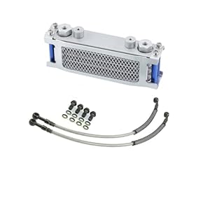 ホンダビートにて使用　オイルクーラーセット　多分FD純正流用品　ジャンク扱いで FD3S用オイルクーラー流用＆オイルフィルター移設（ホンダ