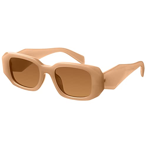 Image of mosanana Trendy Rectangle Sunglasses for Women Men-Goulding