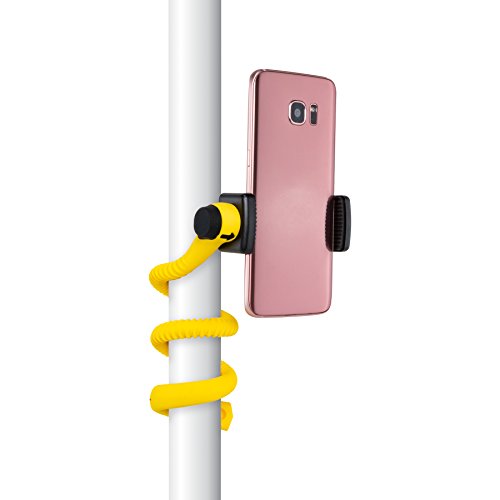Gekkostick Flexible Smartphone Selfie Stick - Portable Selfie Stick That can be Set, Wrapped, Hung and Clung Practically Anywhere - Universal fit for Smartphones (Yellow) 32047