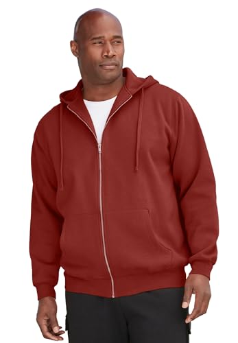 Image of KingSize Men's Big & Tall Fleece Zip-front Hoodie Jacket