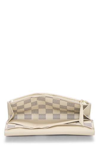 Pre-Loved Damier Azur Emilie Wallet, White4