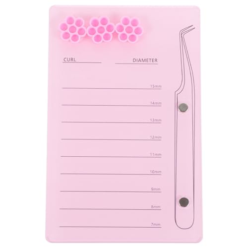 NULYLU Vassoio Magnetico Acrilico per Estensione Ciglia Supporto Portaciglia con Scala Organizer Pratico per Trucco e Uso Domestico Accessorio Indispensabile per Estetiste Colore Casuale