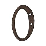 Urbalabs Metal Letters 4 Inch Wrought Iron Cast Iron Metal Number Address Numbers and Metal Letters...