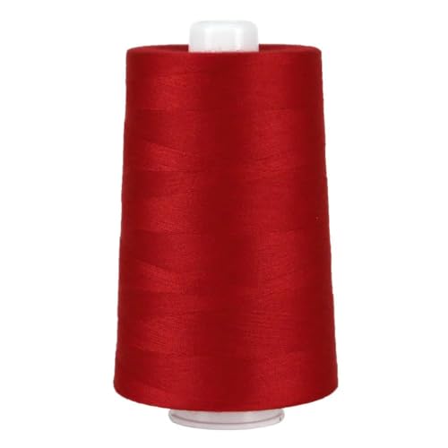 Superior Threads Omni 40-Weight Polyester Sewing Quilting Thread Cone 6000 Yard (#3158 Neon Red)