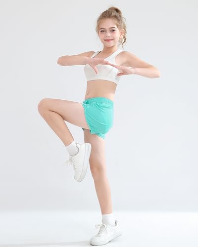 Image of Angel season Girls Board Shorts UPF 50+ Quick Dry Swimsuit Shorts Kids Breathable Bathing Suit Shorts Size 7-14