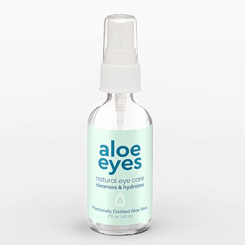 Aloe Eyes Spray - Preservative-Free Dry Eye Relief - Natural Eye Care - Alternative to Eye Wipes - Contact Lens Friendly - 2 Fl oz