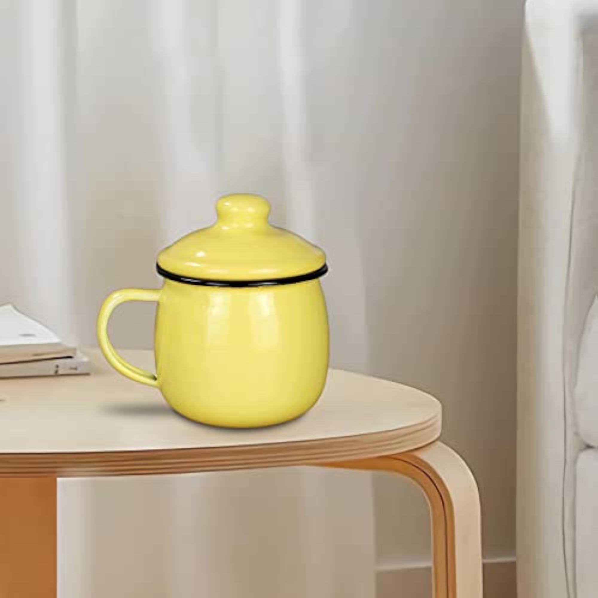 Enamel Drinking Mug for Office and Kitchen