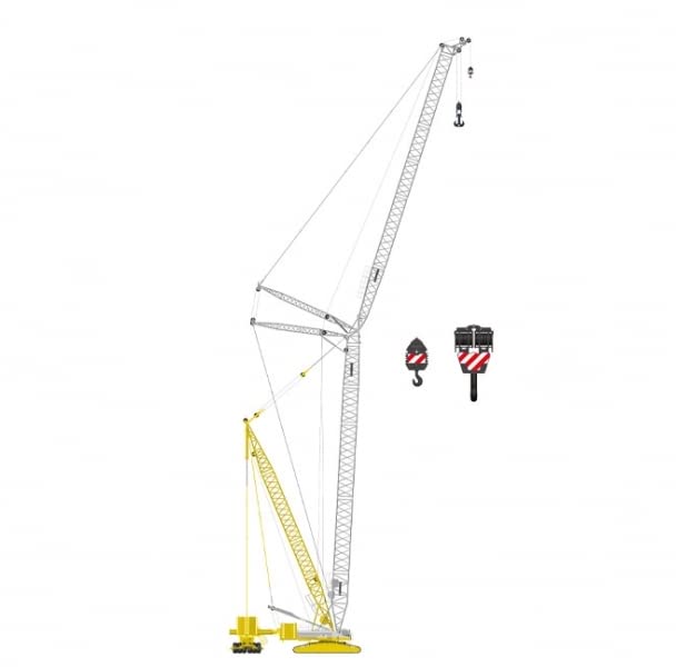 Amazon.com: NZG for LIEBHERR LR1600/2 Mediaco Crawler Crane 1/50 