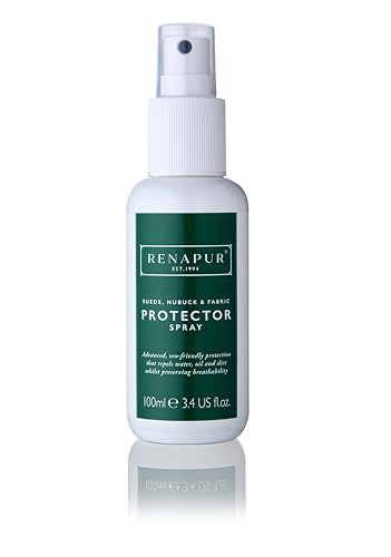 Renapur Suede, Nubuck, Fabric Waterproofing/Stain Protection — Eco-Friendly, Non-Toxic, for Shoes, Boots, Trainers & Clothing (100ml Spray Bottle) - Packaging May Vary