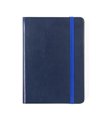 Image of A6 Lined Hardcover Notebook, 100 GSM Paper, Midnight Blue