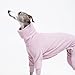 ESCCBOO Kuscheliger Baumwoll-Einteiler für italienische Windhunde, Whippets, superweicher, Warmer Schlafanzug und Overall (Größe XL, Violett)
