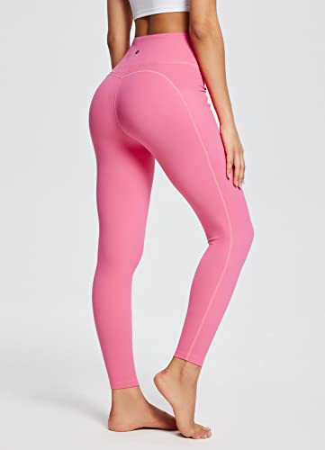 Baleaf 7/8 Workout Athletic Leggings For Women High Waist Soft Yoga Running Petite Ankle Pants With Deep Pockets Hot Pink Xl #TOP6