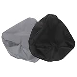 KOMBIUDA 2 Stück Wasserdichter Fahrradsattel Schutzbezug mit Verstellbarem Kordelzug Staub Regenschutz Kompatibel mit Mountainbike Rennrad E-Bike und Indoor-sitzen Schwarz