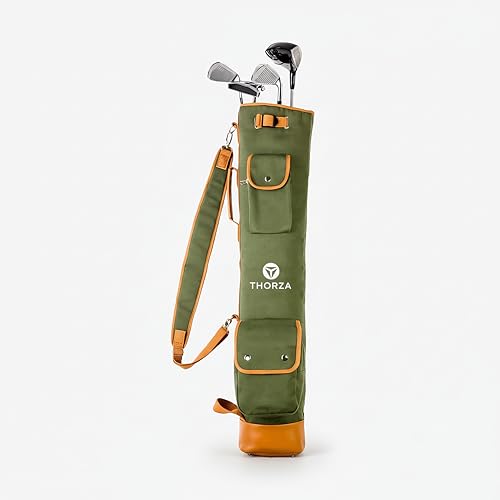 Thorza Canvas & Leather Golf Bag