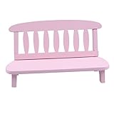 Mini sofá de madera: mini banco de madera adecuado para decoración del hogar, oficina, bar, cafetería y armario.