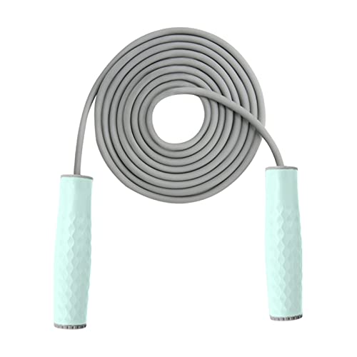 CXCC Weighted Skipping Rope Weighted Jump Rope(1LB) Silicone Handles Jump Rope Adjustable Length Jumping Rope for Basic Jumping Training for Women & Men Workouts,Fitness,Beaded Endurance Weight Lose