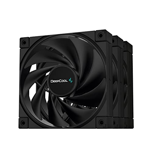 DEEPCOOL FK120 3IN1 Hochleistungslüfter, 4-Pin-PWM, Fluid Dynamic Bearing, 1850 U/min, 120 mm, Schwarz Cover