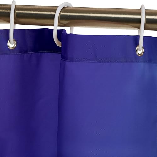 Rideau de douche en tissu polyester bleu et beige de qualité supérieure 120x180 - 5